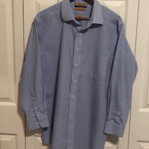 Roundtree & York Long Sleeve Fitted Dress Shirt - Picture 7 of 8